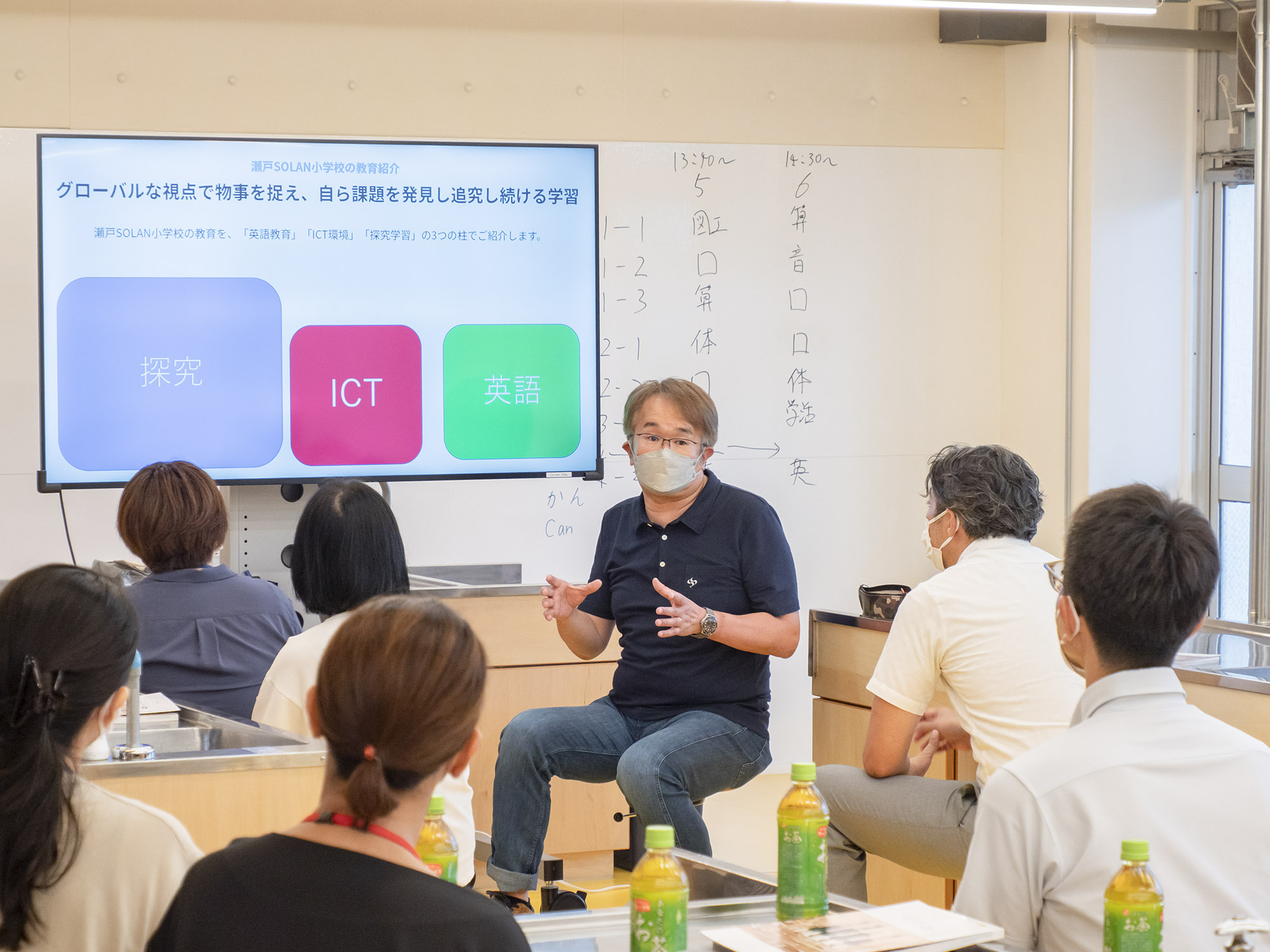 8月23日 瀬戸市立にじの丘学園の先生方に視察していただきました。 瀬戸SOLAN小学校